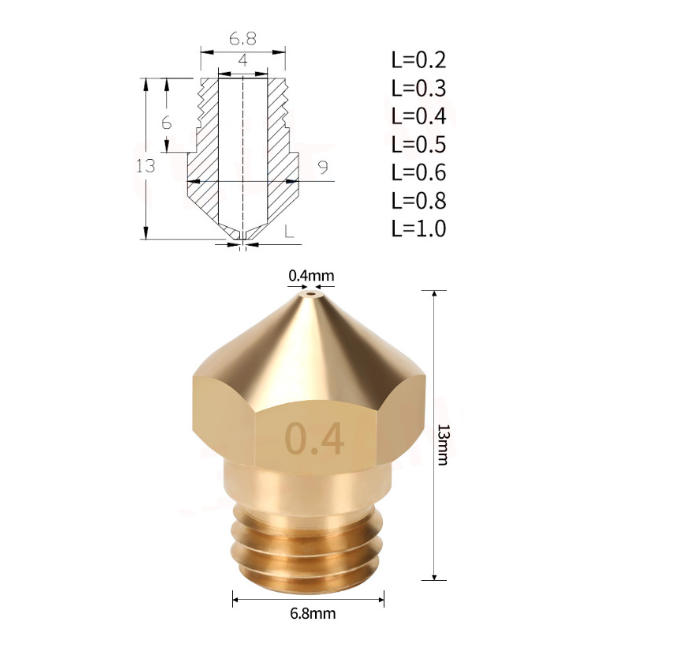 FlashForge Creator Pro Mk10 nozzles