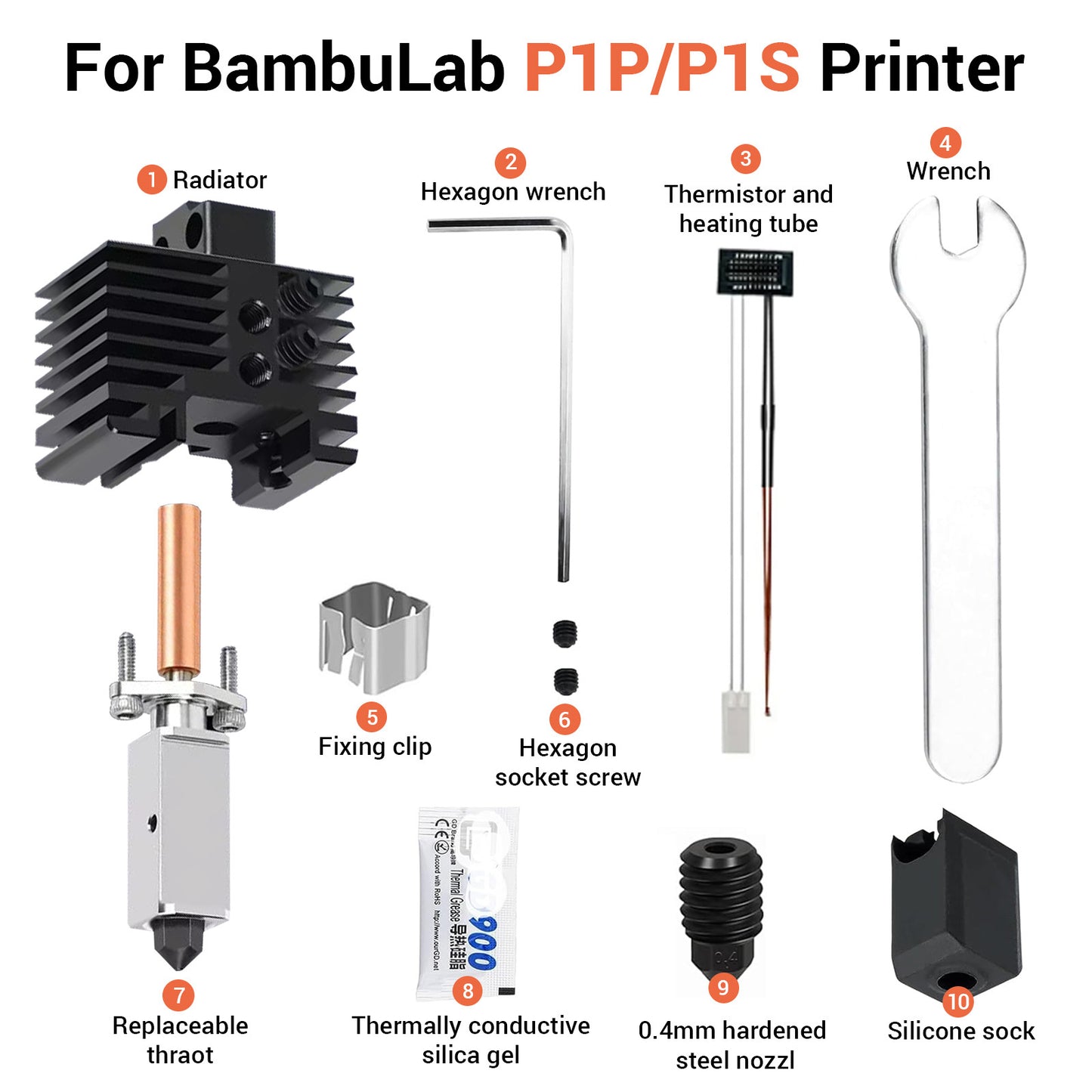 Bambu labs Hotend All Metal High Flow Assembly