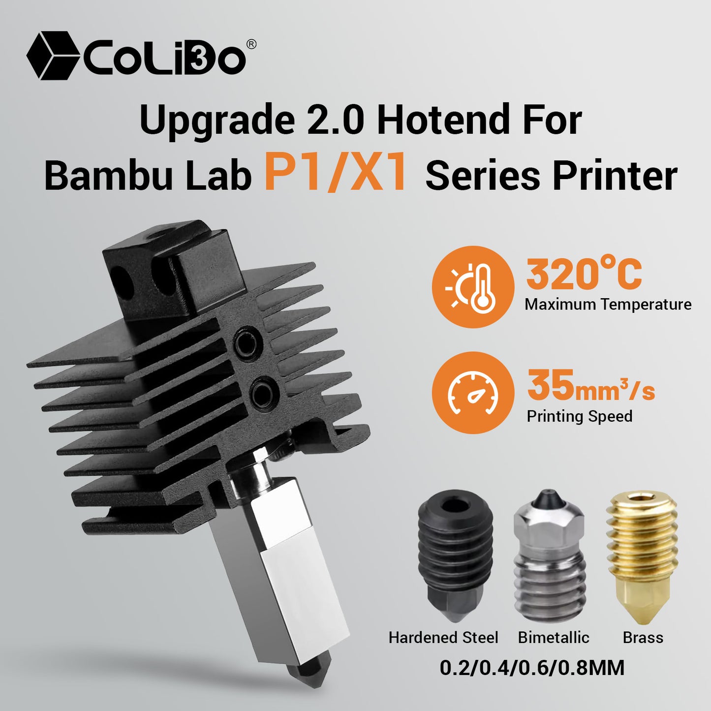 Bambu labs Hotend All Metal High Flow Assembly