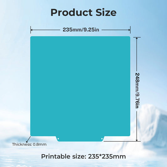 K1/K1C/Ender 3 V3/V3 SE/KE/Ender 3 S1/Ender 5 S1 (235x235mm) flash forge AD5X Double-Sided Build Plate
