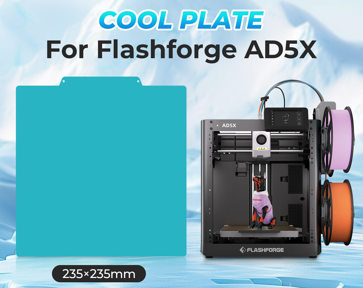 K1/K1C/Ender 3 V3/V3 SE/KE/Ender 3 S1/Ender 5 S1 (235x235mm) flash forge AD5X Double-Sided Build Plate