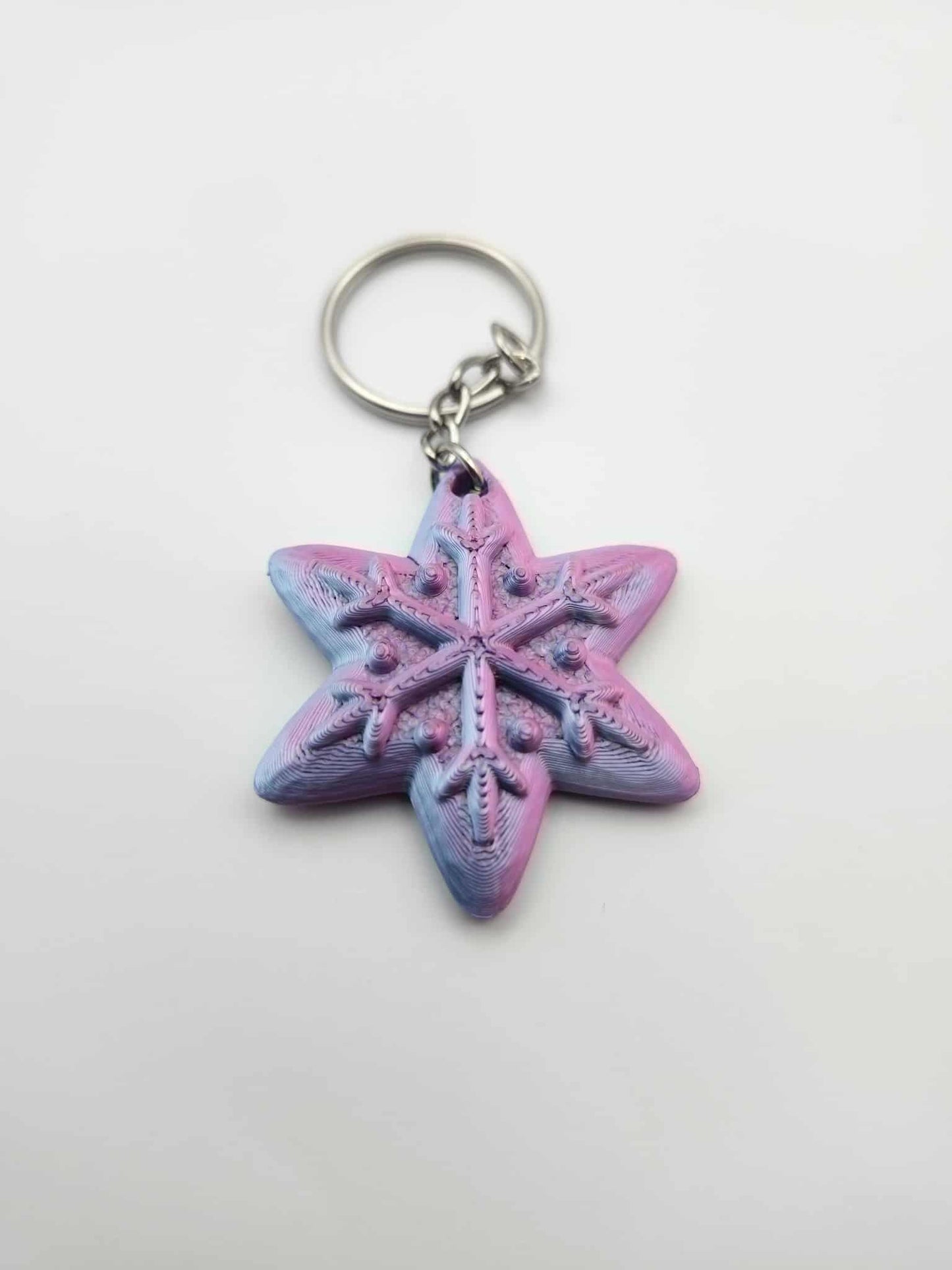 Gingerbread Snowflake Keychain