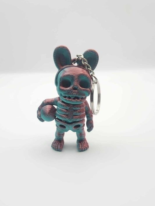 Easter Skeleton Keychain