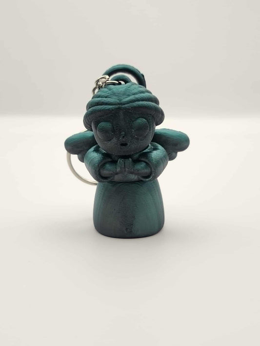 Angel Praying Halo Keychain