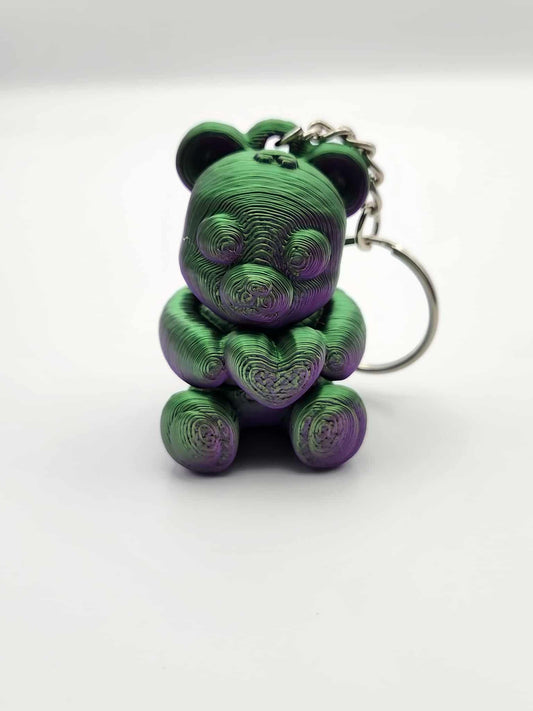 Valentines Teddy Bear Keychain