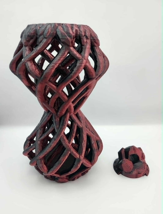 Twisted Hour Glass Dice Tower