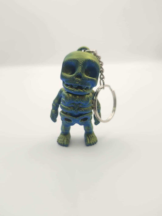 Mr Skeleton Bowtie Only Keychain